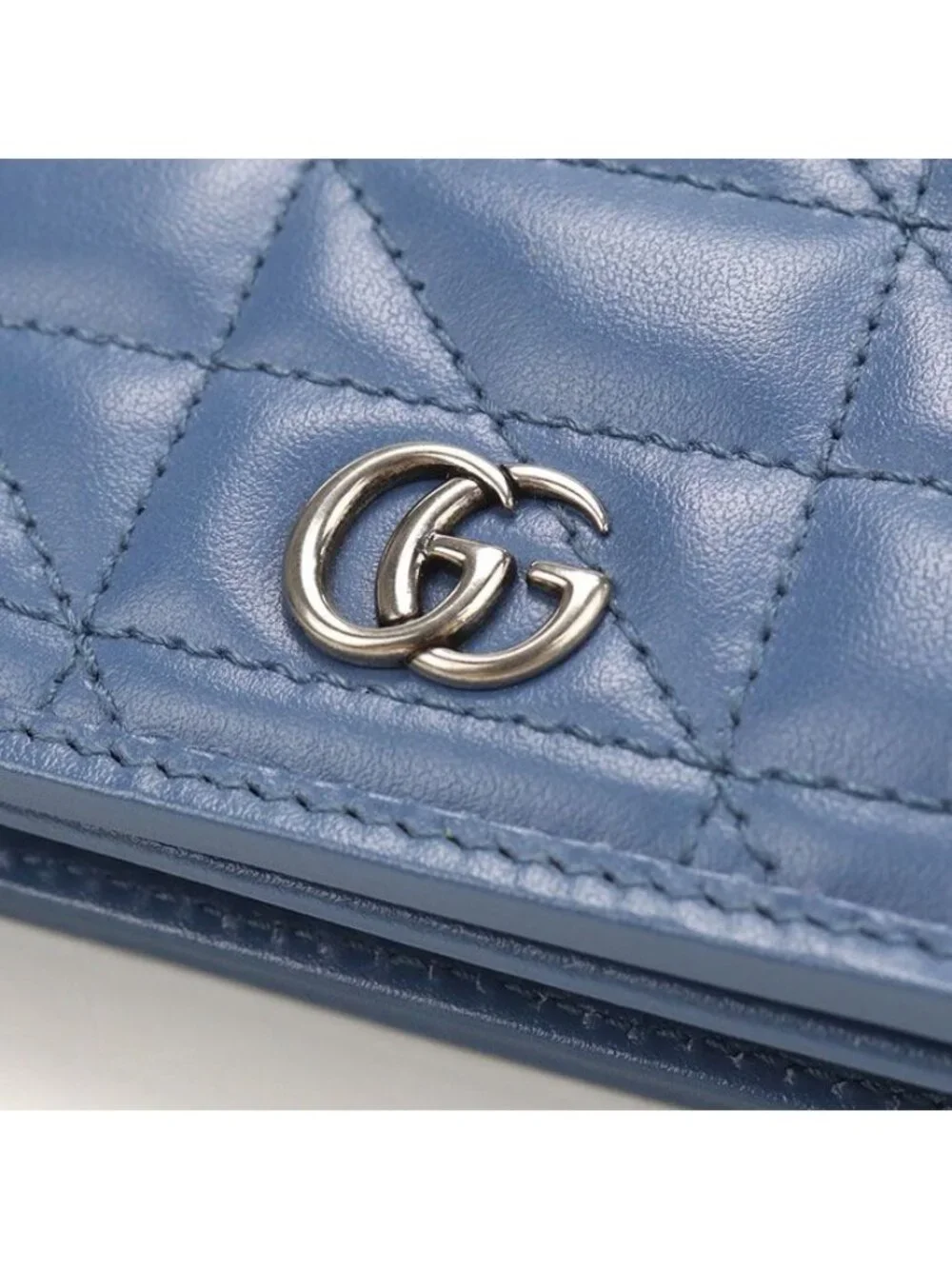 Gucci Small Wallet Double Bifold Quilted Leather